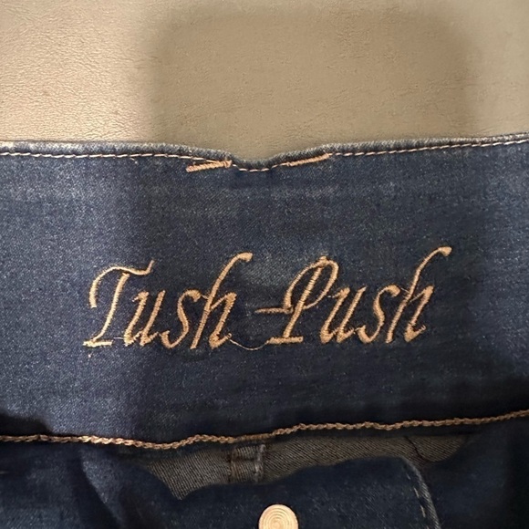 Tush Push Stretchy Denim Jeans, Junior Girls Size 7 - Picture 12 of 14
